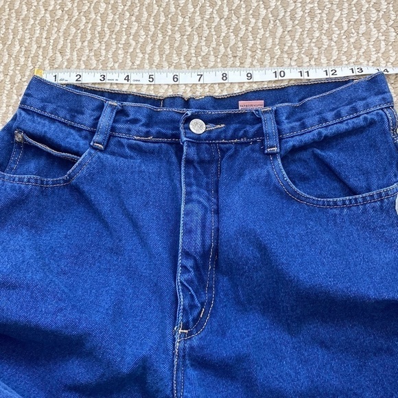 VINTAGE 80s GITANO Super High Waist Straight Tapered Leg Mom Jeans Hi Rise 28 - Picture 11 of 11